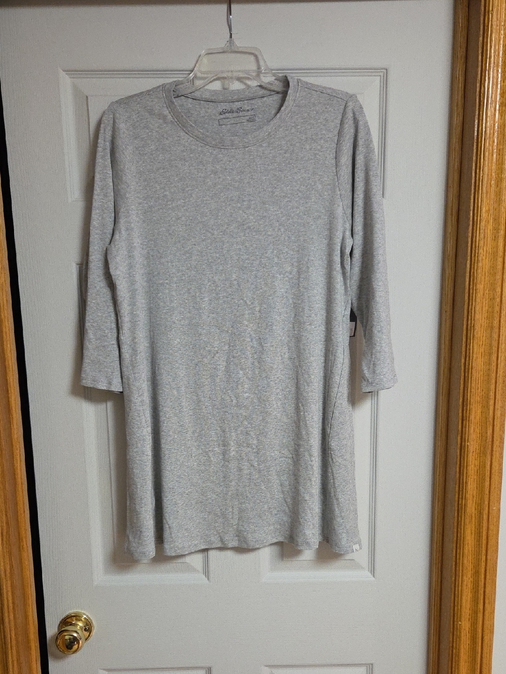 Eddie Bauer Heather Gray Tunic Length Top